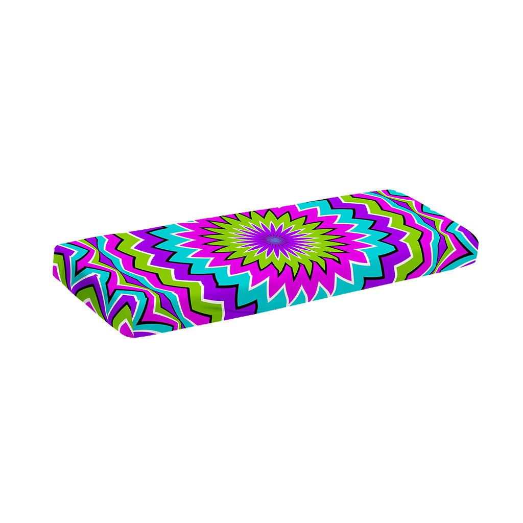 Dizzy Circle Moving Optical Illusion Piano Keyboard Cover