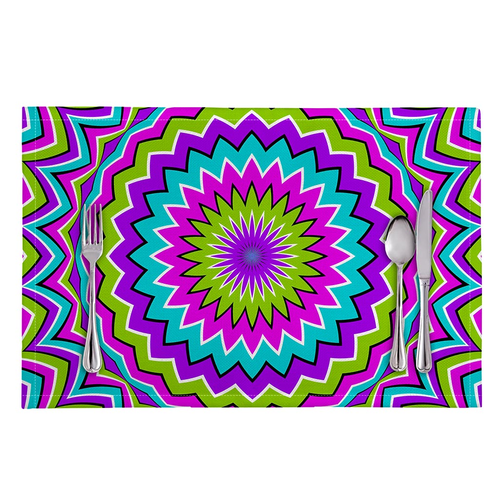 Dizzy Circle Moving Optical Illusion Placemat