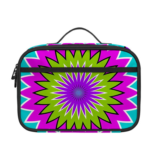 Dizzy Circle Moving Optical Illusion Portable Lunch Bag