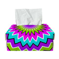 Dizzy Circle Moving Optical Illusion Rectangle Tissue Box Cover