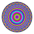 Dizzy Circle Moving Optical Illusion Round Floor Mat
