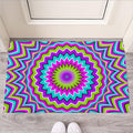Dizzy Circle Moving Optical Illusion Rubber Doormat
