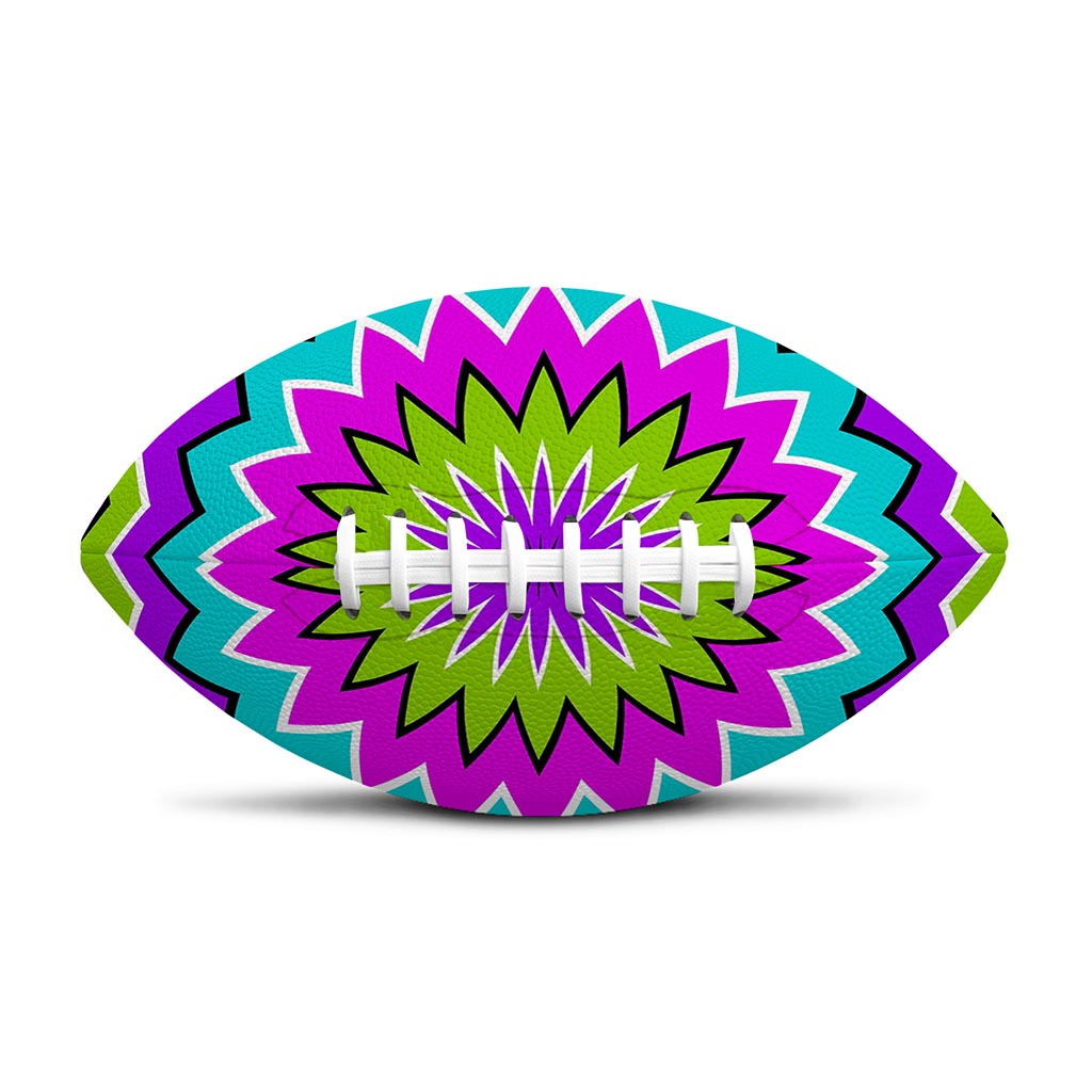Dizzy Circle Moving Optical Illusion Rugby Ball