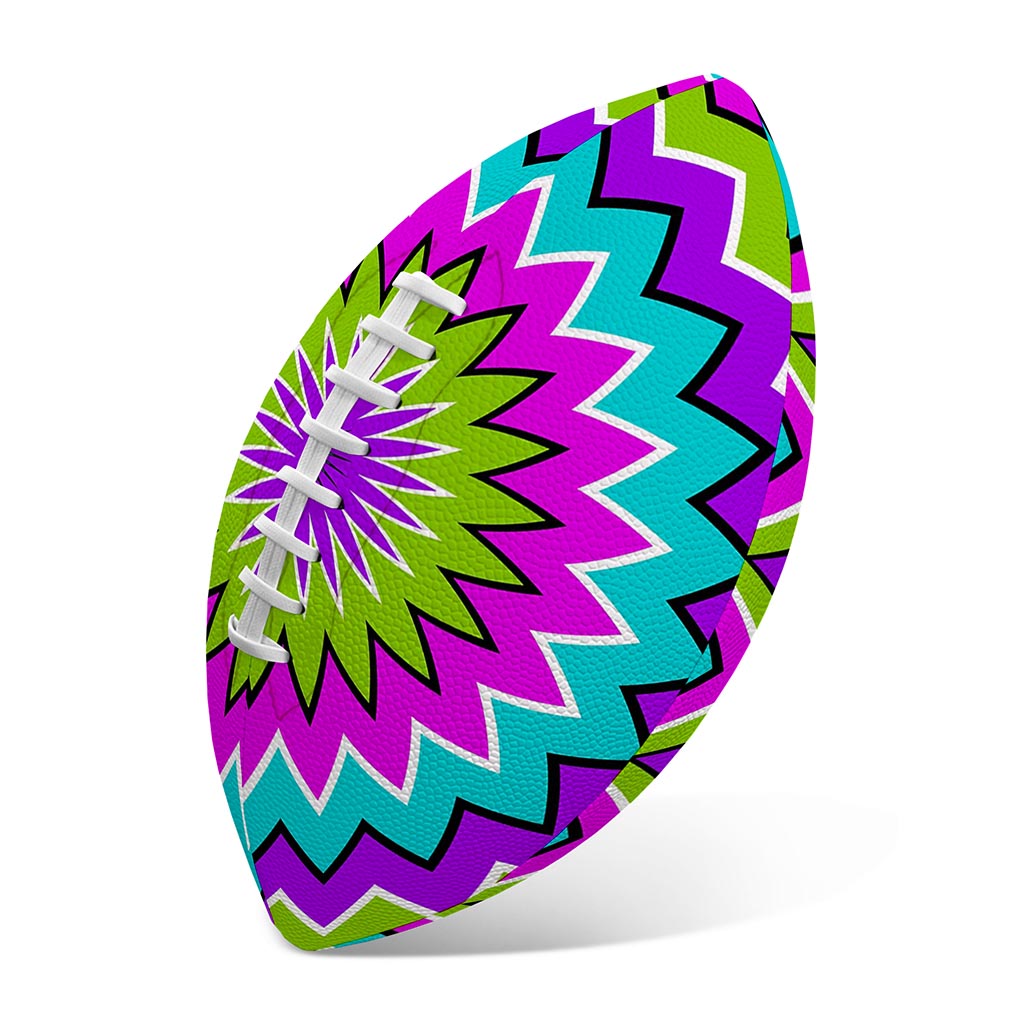 Dizzy Circle Moving Optical Illusion Rugby Ball