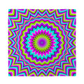 Dizzy Circle Moving Optical Illusion Silk Bandana