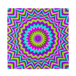 Dizzy Circle Moving Optical Illusion Silk Bandana