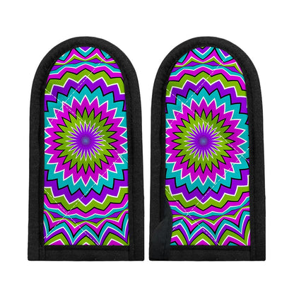 Dizzy Circle Moving Optical Illusion Skillet Handle Cover