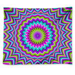 Dizzy Circle Moving Optical Illusion Tapestry
