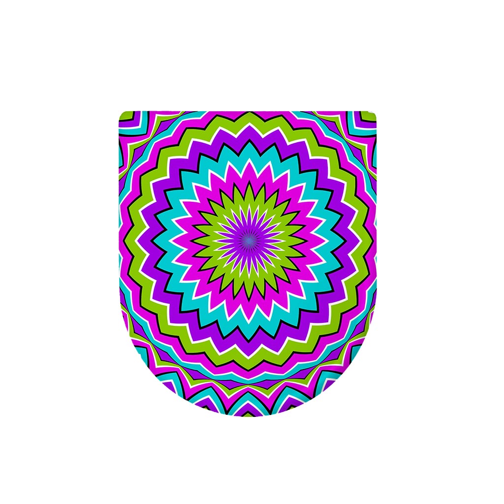 Dizzy Circle Moving Optical Illusion Toilet Lid Cover