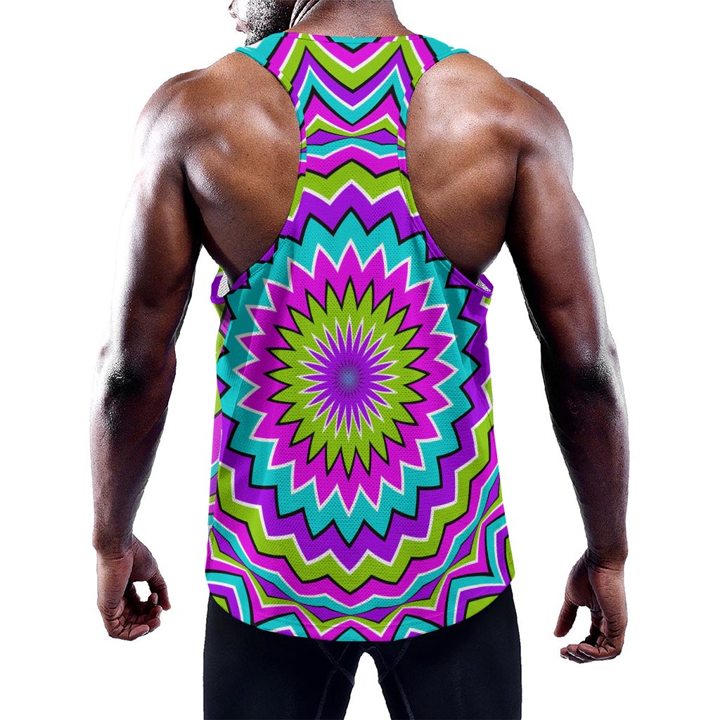 Dizzy Circle Moving Optical Illusion Training Tank Top