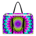 Dizzy Circle Moving Optical Illusion Utility Tote Bag