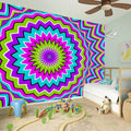 Dizzy Circle Moving Optical Illusion Wall Sticker