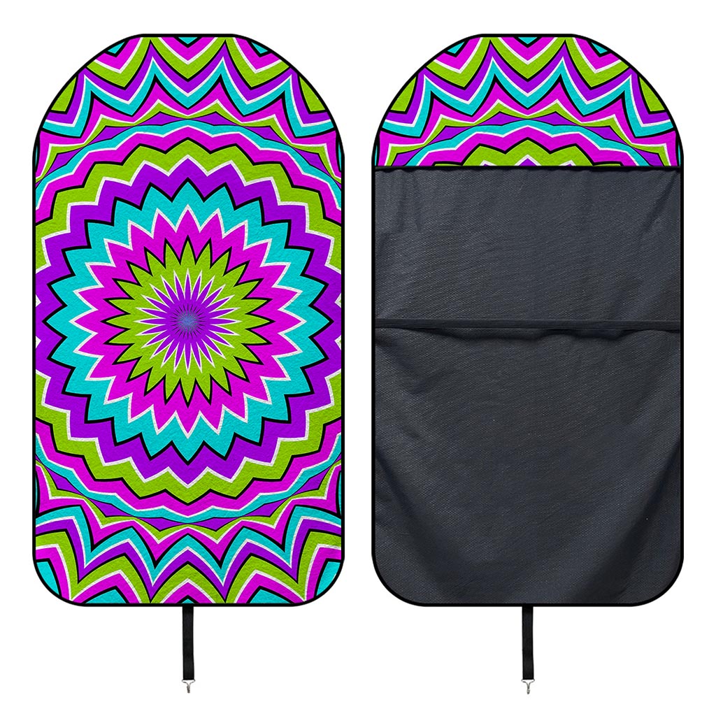 Dizzy Circle Moving Optical Illusion Waterproof Car Seat Cover
