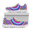Dizzy Circle Moving Optical Illusion White Running Shoes