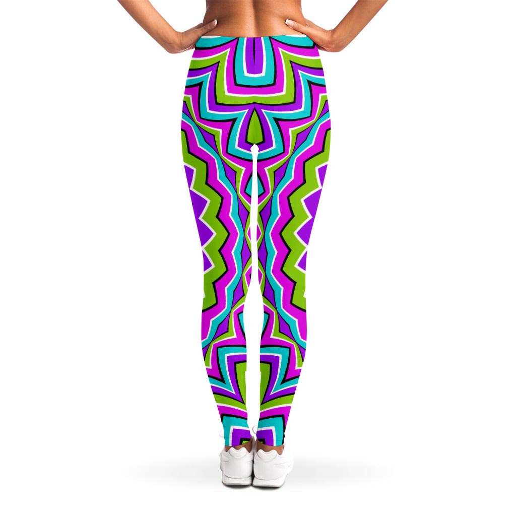 Dizzy Circle Moving Optical Illusion Women's Leggings