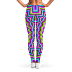 Dizzy Circle Moving Optical Illusion Women's Leggings
