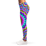 Dizzy Circle Moving Optical Illusion Women's Leggings