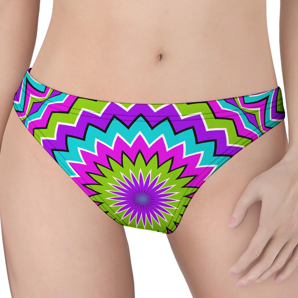 Dizzy Circle Moving Optical Illusion Women's Thong