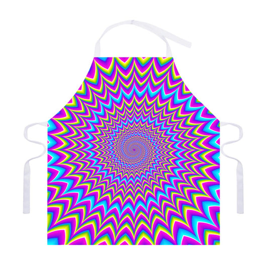 Dizzy Spiral Moving Optical Illusion Adjustable Apron