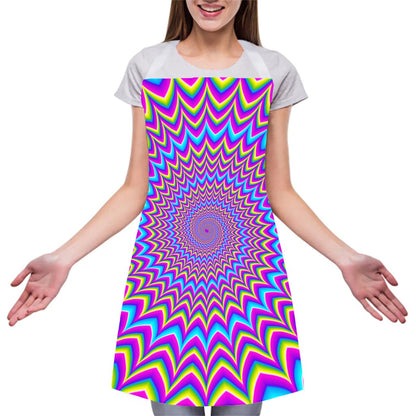 Dizzy Spiral Moving Optical Illusion Adjustable Apron