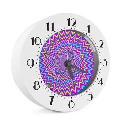 Dizzy Spiral Moving Optical Illusion Alarm Clock