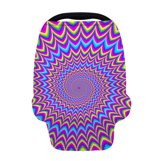 Dizzy Spiral Moving Optical Illusion Baby Seat Cover