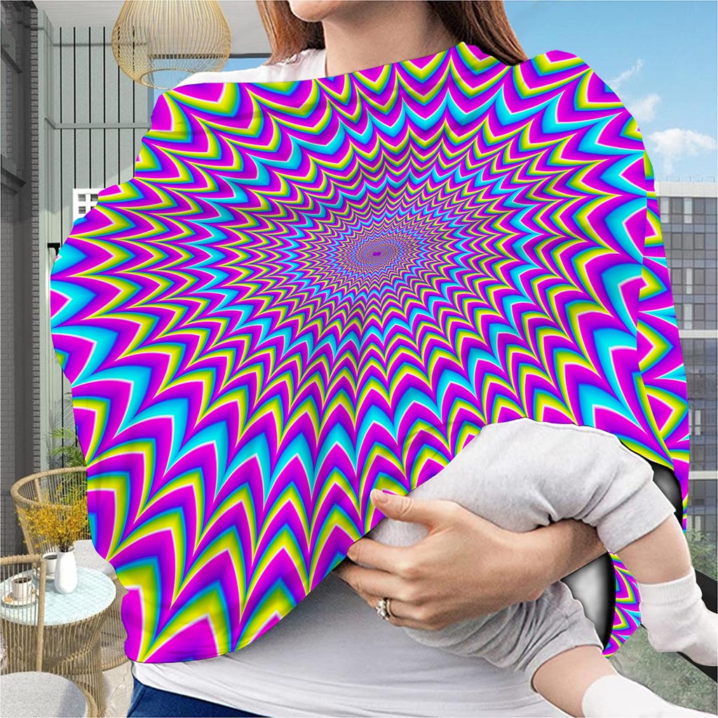 Dizzy Spiral Moving Optical Illusion Baby Seat Cover