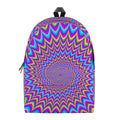 Dizzy Spiral Moving Optical Illusion School Backpack