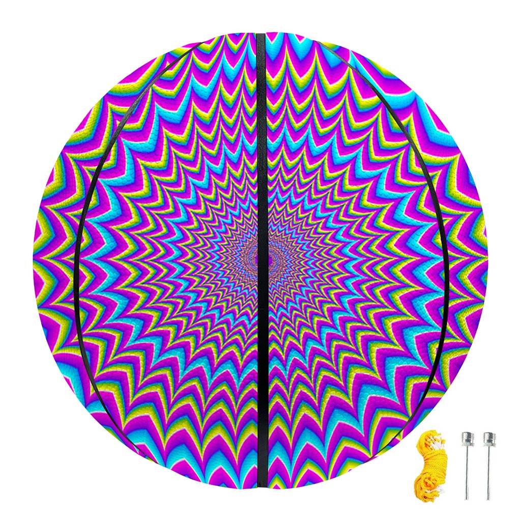 Dizzy Spiral Moving Optical Illusion Basketball