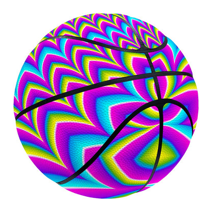 Dizzy Spiral Moving Optical Illusion Basketball