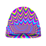Dizzy Spiral Moving Optical Illusion Beanie
