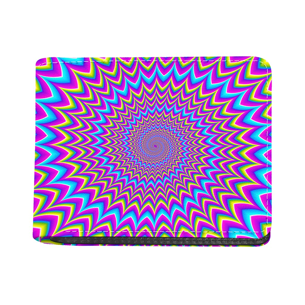 Dizzy Spiral Moving Optical Illusion Bifold Wallet