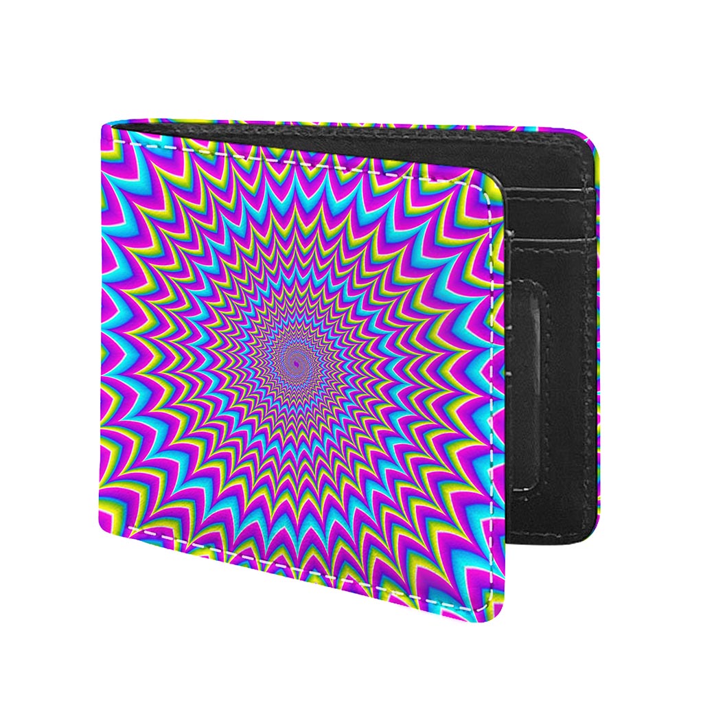 Dizzy Spiral Moving Optical Illusion Bifold Wallet