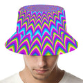 Dizzy Spiral Moving Optical Illusion Bucket Hat