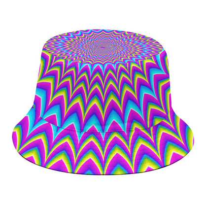 Dizzy Spiral Moving Optical Illusion Bucket Hat