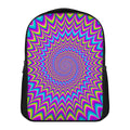 Dizzy Spiral Moving Optical Illusion Casual Backpack