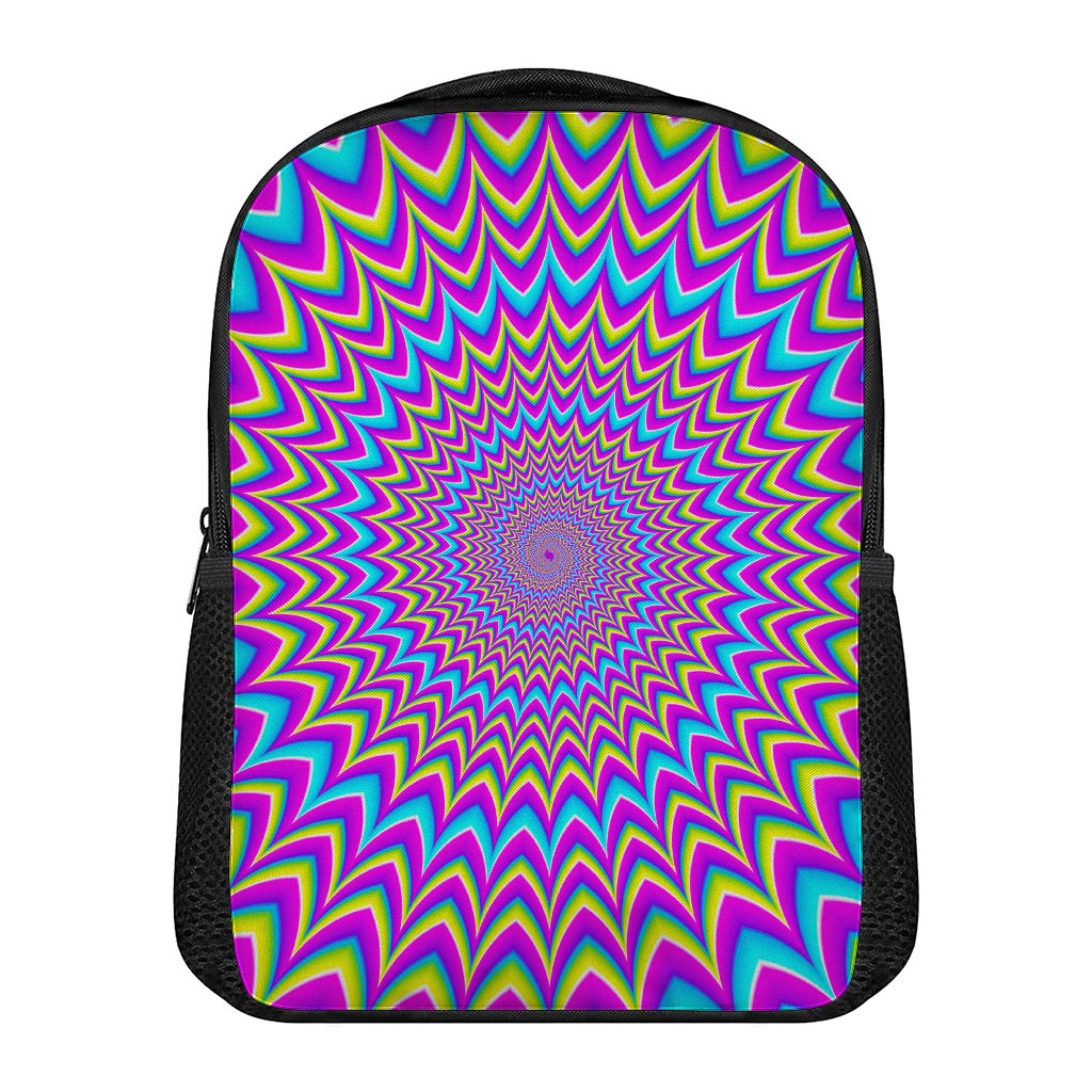 Dizzy Spiral Moving Optical Illusion Casual Backpack