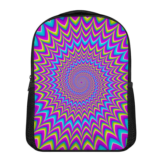 Dizzy Spiral Moving Optical Illusion Casual Backpack