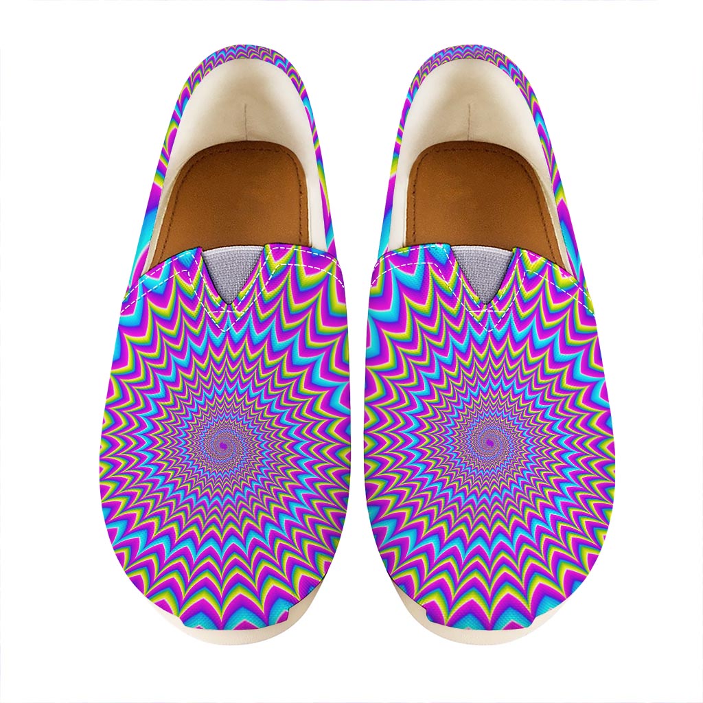 Dizzy Spiral Moving Optical Illusion Casual Shoes