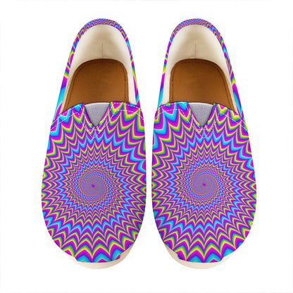 Dizzy Spiral Moving Optical Illusion Casual Shoes