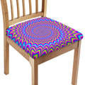 Dizzy Spiral Moving Optical Illusion Chair Cushion Cover