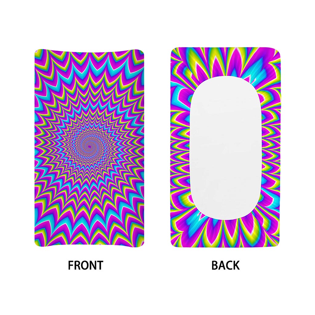 Dizzy Spiral Moving Optical Illusion Changing Pad Cover