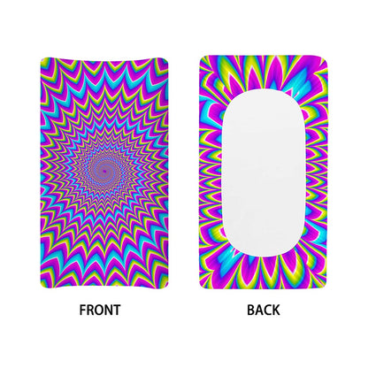 Dizzy Spiral Moving Optical Illusion Changing Pad Cover