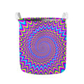 Dizzy Spiral Moving Optical Illusion Collapsible Laundry Basket