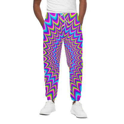 Dizzy Spiral Moving Optical Illusion Cotton Pants
