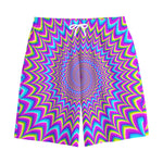 Dizzy Spiral Moving Optical Illusion Cotton Shorts