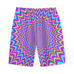 Dizzy Spiral Moving Optical Illusion Cotton Shorts