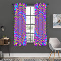 Dizzy Spiral Moving Optical Illusion Grommet Curtain Panels