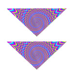 Dizzy Spiral Moving Optical Illusion Dog Bandana