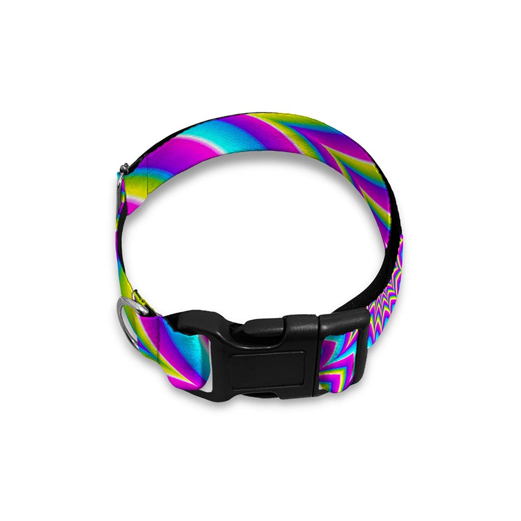 Dizzy Spiral Moving Optical Illusion Dog Collar